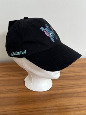 LILO & STITCH Baseball Cap Snap Back One Size Stitch Embroidered Logo Front NWT